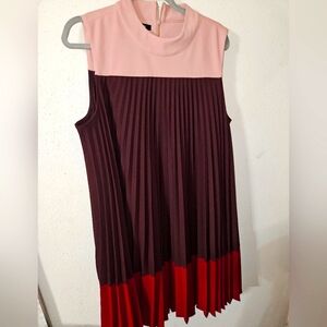 Beautiful sleeveless berry multi colored dress. Size 16 Alfani brand.
